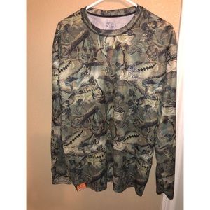 Guy Harvey Large Men’s Fishing Camo Shirt